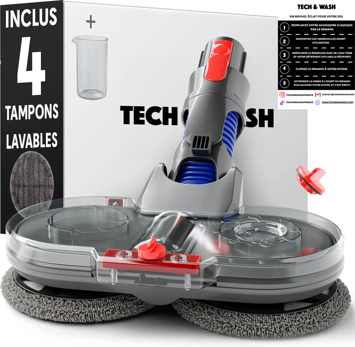 Drwash adapté à votre Dyson (V6 à V15)